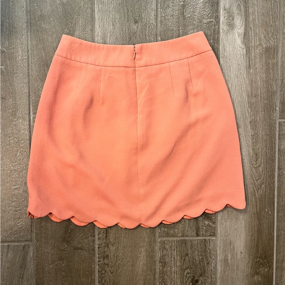 Loft Coral Petite Scalloped Skirt Size 4P - Picture 2 of 11